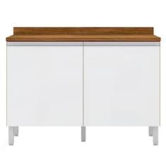 Balcão Duplo Bartira Jaspe com 2 Portas e 1 Prateleira - 120,1cm de largura