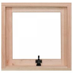 Janela de Madeira Maxim-Ar 60x60cm com Caixilho 9,4cm EWR MP60 Rondosul Marroml