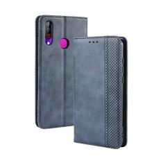 Capa para LG W30, capa flip carteira de couro para LG W30, capa magnética retrô para celular, capa carteira de telefone com compartimentos para cartões