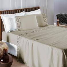 Jogo de cama infinity queen 4 peças - tecido micropercal 300 fios - MA