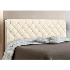 Cabeceira Paris Cama Box Solteiro 90 cm Suede Amassado Bege - JS Móvei