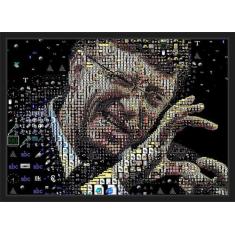 Quadro Decorativo Bill Gates Informática Empresas Decorações Com Moldu