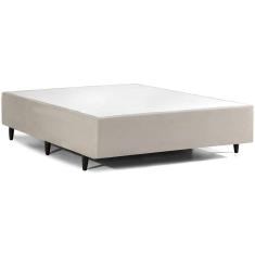 Base Cama Box Casal Herval Channel Bambu 39x138x188 cm, Bege