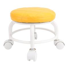 Banqueta Redonda Baixa, Roda Giratória Silenciosa para Loja de Garagem de Escritório Doméstico, Ioga, Exercícios de Joelho, Flexões, Pisos, Leitura de Livros, Funcionários de
