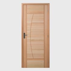Kit Porta Pronta Maciça 214x87cm Eucalipto Direita PM78 Solar Cruzeiro Portas