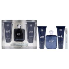 Perfume New Brand Unic Men, 100 ml, Eau de Toilette, 4 unidades, presente S