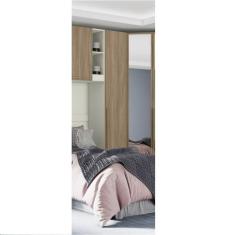 Guarda Roupa Modulado 1 Porta Seletto Henn, Areia HP com Jequitibá