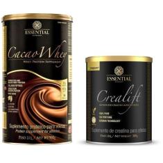 Combo Cacao Whey 900G + Crealift 300G Essential - Essential Nutrition