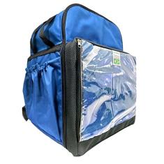 Mochila Bag Térmica Para Delivery de Pizza Reforçada Com Isopor Laminado - Azul
