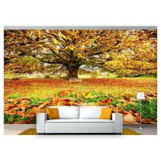 Papel De Parede Floresta Natureza Árvores 3D 3M² Xna176