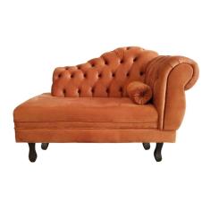 Recamier Larissa Lado Esquerdo 1,20 cm Veludo Terracota - Montanaris Decor