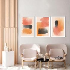 Kit 3 Quadros Decorativos Abstrato - Datela