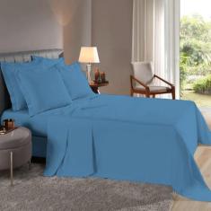 Lençol Super King de Cima c/ Bainha Percal Flex 400 Fios Toque Macio -