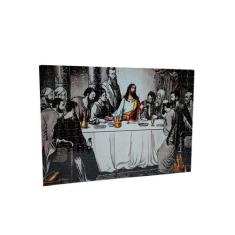 Quebra-cabeça Santa Ceia 300 peças Tons de Cinza MDF - Coleção Tea & A