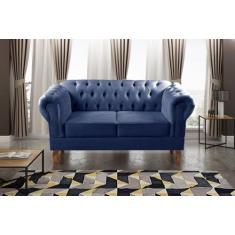 Sofá 2 Lugares Decoração Sara Recepção Dom Pedro Chesterfield - BELLA 