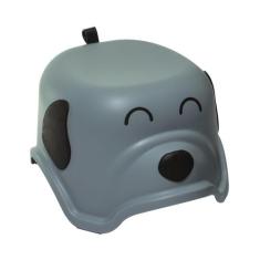 Banquinho Interativo Infantil 1 Degrau Cachorrinho Azul Kababy