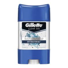 Desodorante Barra Gillette Clear Gel Antibacterial 82g, 1, 82g