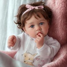 Boneca Reborn BABESIDE Lifelike 50 cm com caixa de presente e acessórios