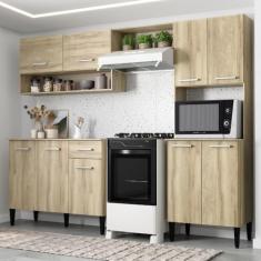 Armário Cozinha Compacta Arizona Essence Carraro - Carvalho