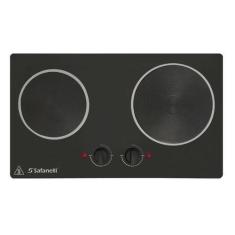 Fogão Elétrico Embutir Gourmet 2 Bocas 220V Safanelli Preto, 220V