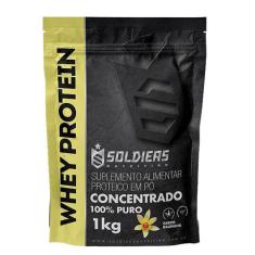 Whey Protein Concentrado 1Kg - Baunilha - Importado - Soldiers Nutriti