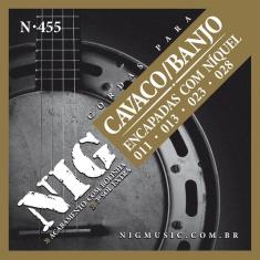 Encordoamento cavaquinho/banjo nig n455