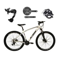 Bicicleta Aro 29 Ksw Xlt Alumínio Câmbio Traseiro Shimano Alívio e Altus 27v Freio Hidráulico Garfo Com Trava