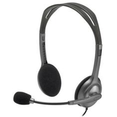 Headset Logitech H111 - Redução de Ruídos - Conector P3 3.5mm - 981-000612-Unissex