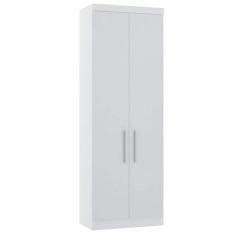 Guarda Roupa Modulado 79cm 2 Portas Alpes Luciane Móveis, Branco PF/Br