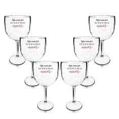 Kit 6 Taças Gin Transparentes Personalizadas Seja como for...