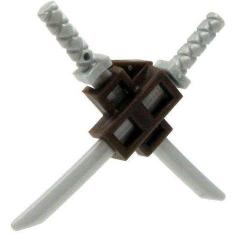 Lego Bainha Dupla com Espadas Katana Prata - máximo de 70 caracteres