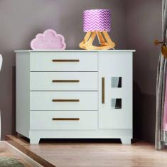 Cômoda 4 Gavetas 1 Porta Fly Tigus Baby