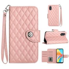 Para Oppo A18 4G, capa carteira com alça de pulso, capa flip de couro com fecho magnético com 7 cartões e 1 compartimento para dinheiro, suporte feminino presente capa de telefone para Oppo A18 4G 6,6