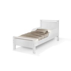Mini Cama Juvenil Alta Com Pés de Madeira Estilo Rustico Para Quarto d