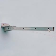 Varal Dobrável Articulável Basculante De Parede Muro - Natural