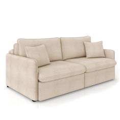 Sofá Retrátil Reclinável 2 Lugares 154cm Maili Bouclê Creme K01 - D`Rossi