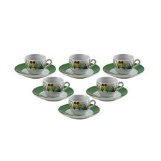 Conjunto de 6 Xícaras de Café com Pires Vigo Wolff