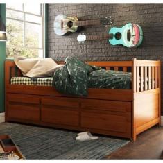 Bicama Solteiro Reta 3 Gavetas - Móveis Saraiva