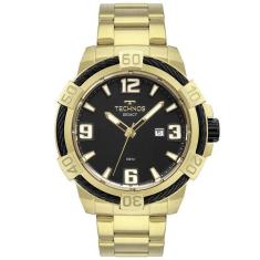 Relógio masculino technos analógico legacy dourado 2317ad1p