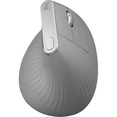 Mouse sem fio Logitech MX Vertical com Design Ergonômico para Redução de Tensão Muscular, Conexão USB Unifying ou Bluetooth com Easy-Switch para até 3 dispositivos e Bateria Recarregável