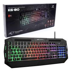 Teclado Gamer C3Tech Kg-80Bk, Usb, Abnt2, Rgb