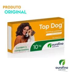 Vermifugo Ourofino Top Dog Para Cães De Até 10 Kg
