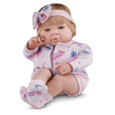 Boneca Bebê Real Loira Baby By Roma 42cm Roma Brinquedos