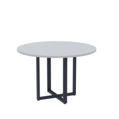 Mesa de Reunião Redonda 100cm Mrr1100p25tub Cinza/Azul