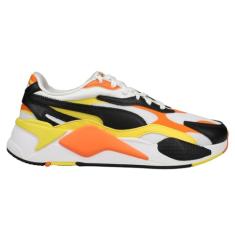 Puma Tênis masculino casual Rs-X3 59Th com cadarço - branco, Branco, 40