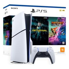 Playstation 5 Slim Disk Edition 1tb 02 Jogos +controle S/fio PlayStation 5