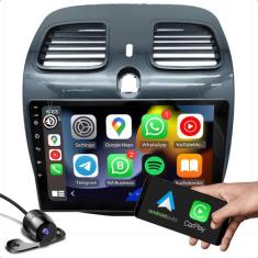 Kit central multimidia 2 din 2 GB função carplay Bluetooth wifi GPS + 