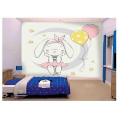 Papel De Parede Infantil Coelhinha Quart Bebê s162 - Você Decora