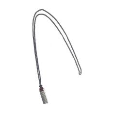 Colar masculino armazem rr bijoux couro marrom grafite