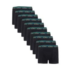 Kit 10 Cuecas Zorba Boxer Max Algodão 702 Preto - XGG, Preto, XGG